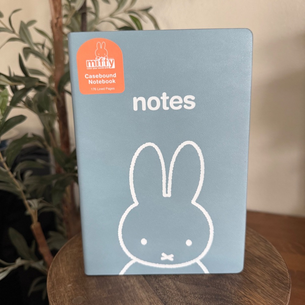 Miffy Casebound Notebook Blue 176 Lined Pages Dick Bruna Orange Circle Studio